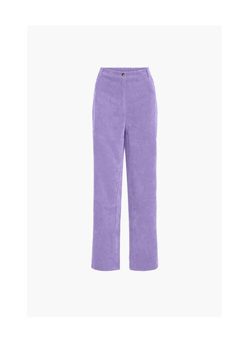 Pantalon drept violet VILA femeie