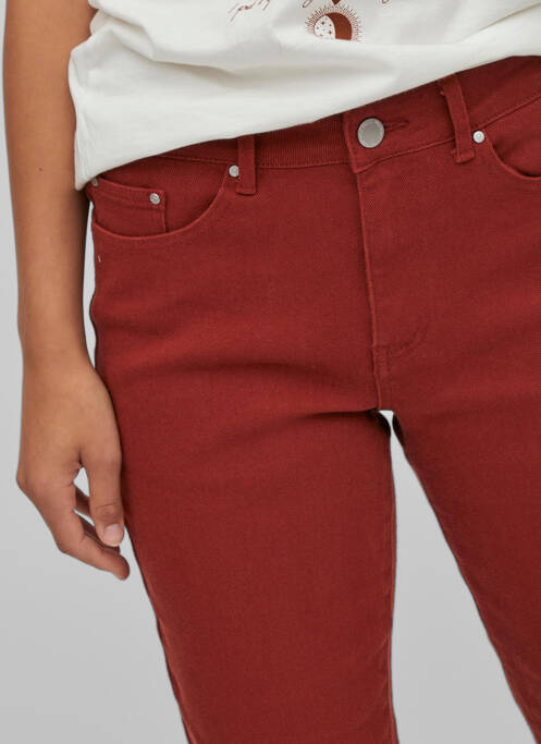 Blugi cu croială dreaptă roșu VILA femeie