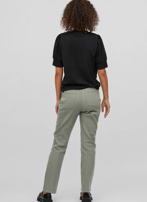 Blugi cu croială dreaptă verde VILA femeie