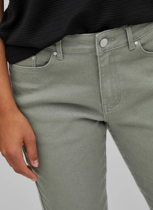 Blugi cu croială dreaptă verde VILA femeie