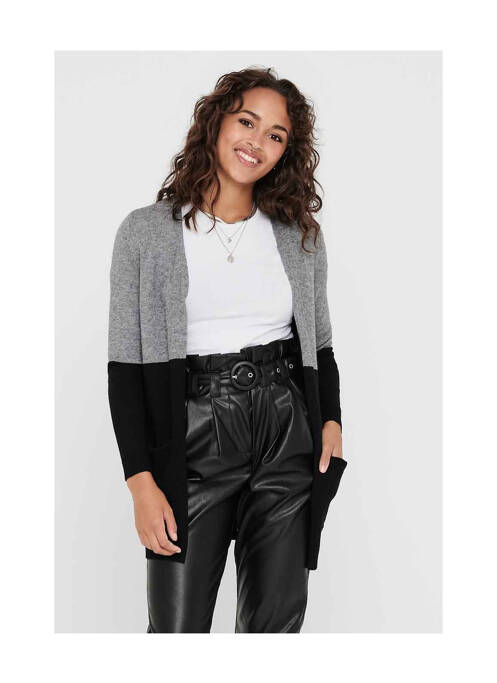 Vestă cu mâneci lungi gri ONLY femeie