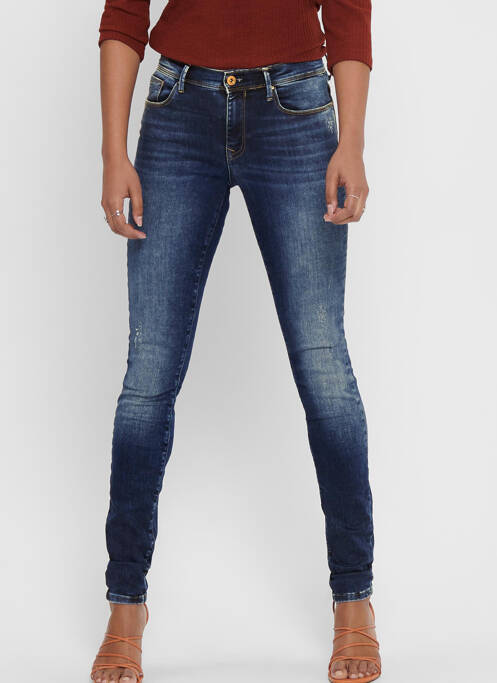 Blugi skinny albastru ONLY femeie