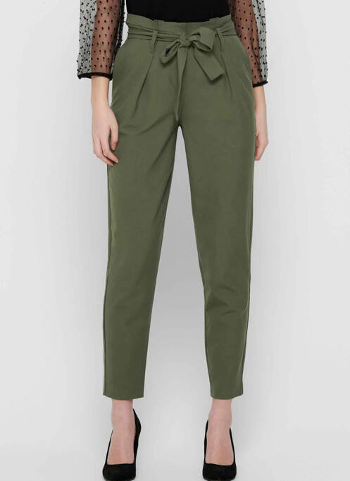 Pantalon slim verde ONLY femeie