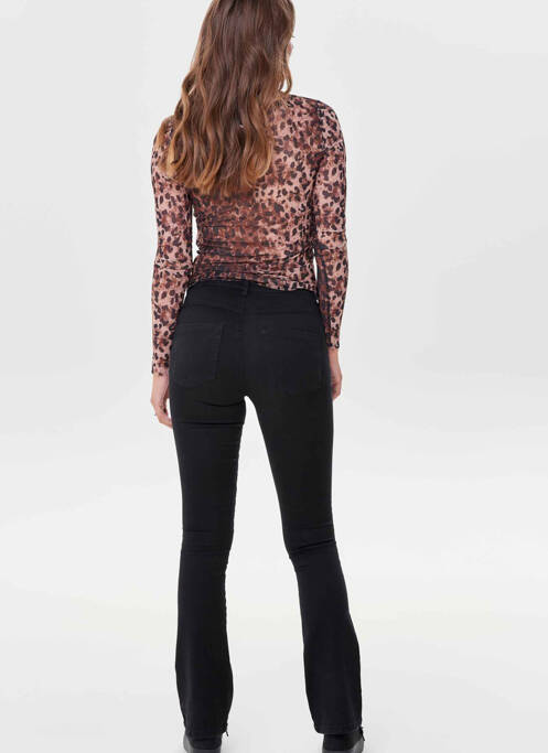 Blugi cu croială evazată negru ONLY femeie