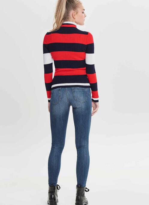 Pulover cu guler înalt albastru ONLY femeie