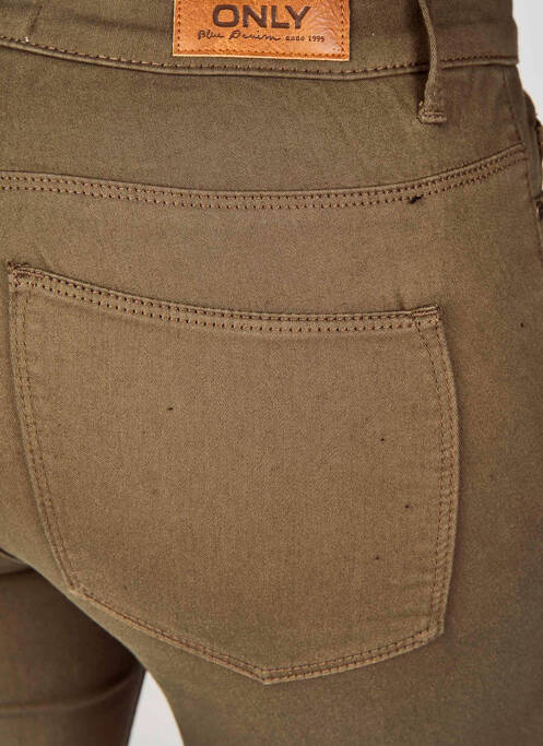 Pantalon slim verde ONLY femeie