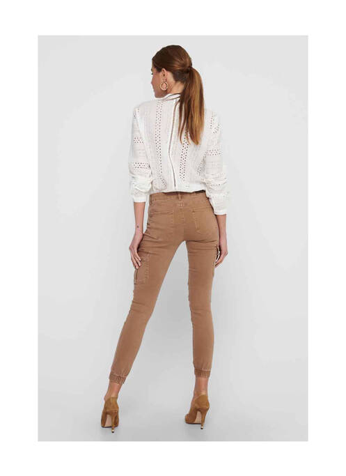 Pantalon slim maro ONLY femeie