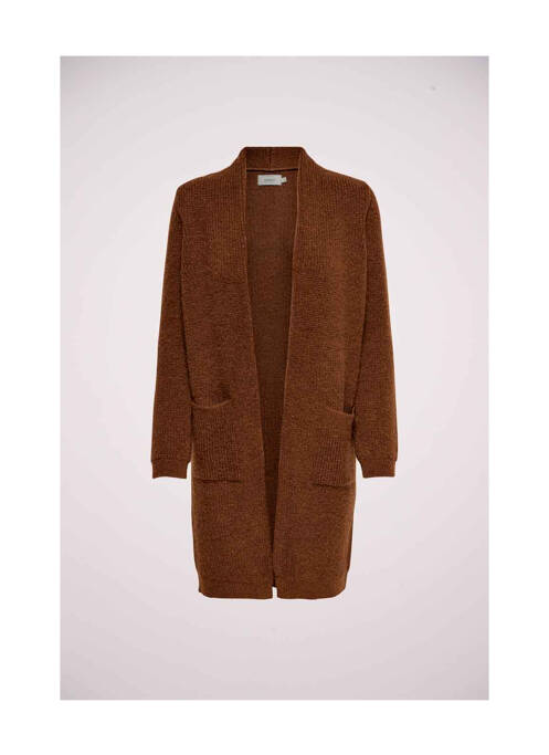 Vestă cu mâneci lungi maro ONLY femeie