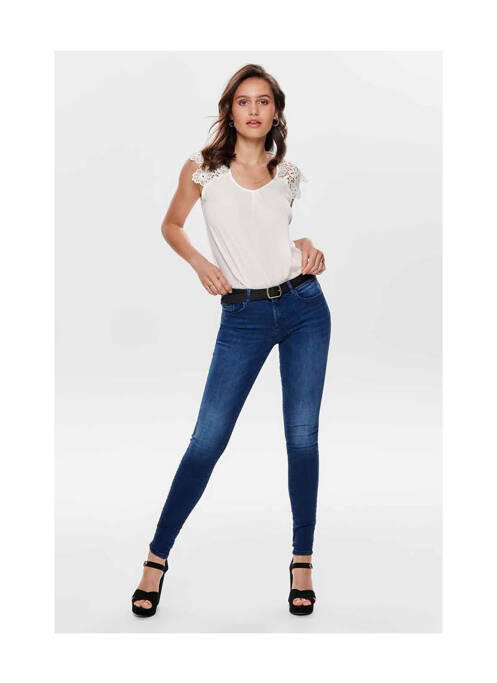 Blugi skinny albastru ONLY femeie