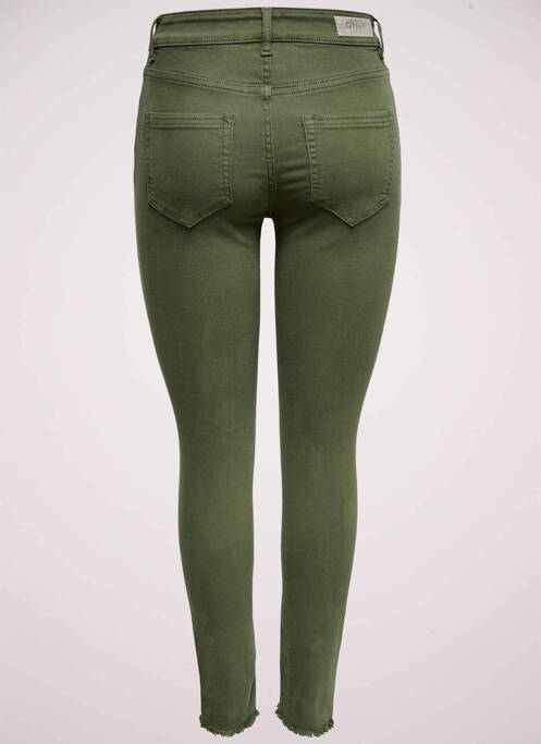 Pantalon slim verde ONLY femeie