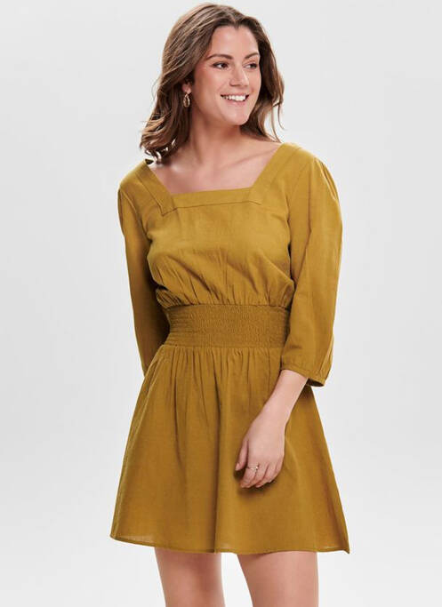 Rochie scurtă maro ONLY femeie