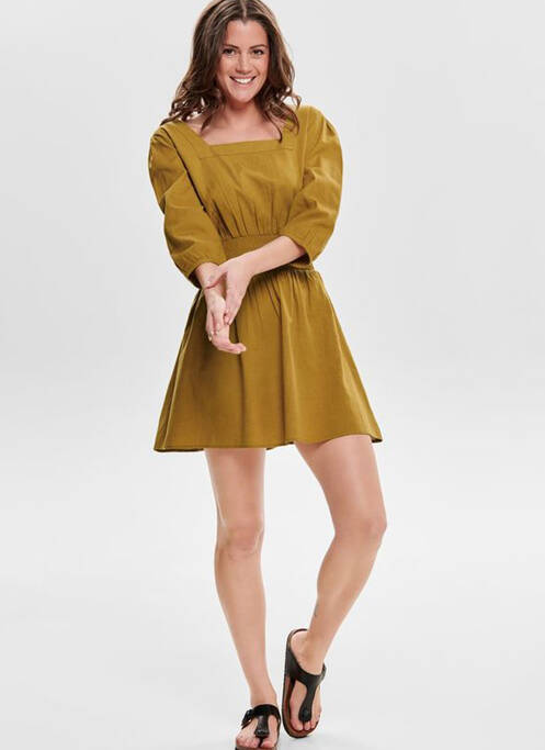 Rochie scurtă maro ONLY femeie