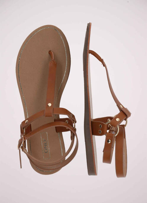 Sandale/Pantofi decupați maro ONLY femeie