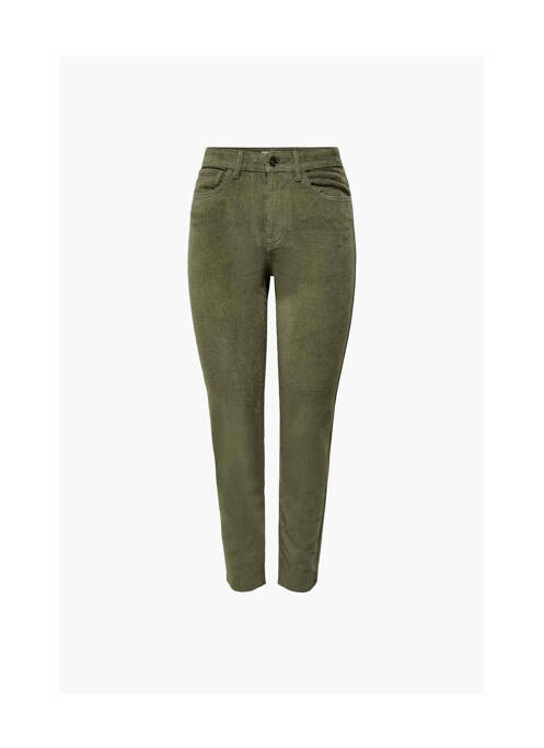 Pantalon slim verde ONLY femeie