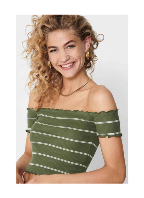 Tricou verde JACQUELINE DE YONG femeie