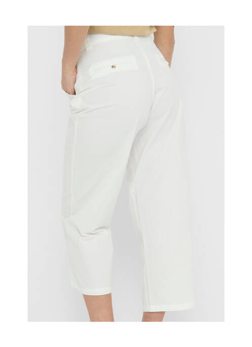 Pantalon trei sferturi alb JACQUELINE DE YONG femeie