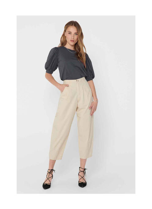 Pantalon 7/8 bej JACQUELINE DE YONG femeie