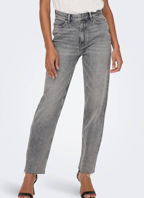 Blugi cu croială dreaptă gri ONLY femeie