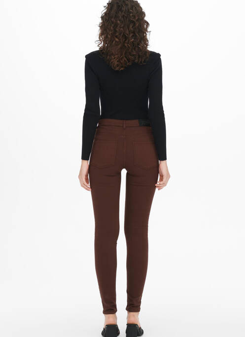 Blugi cu croială slim maro JACQUELINE DE YONG femeie