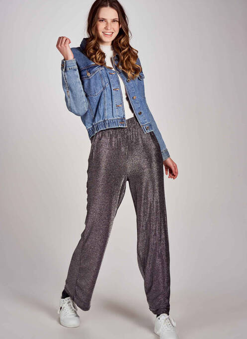 Pantalon drept negru JACQUELINE DE YONG femeie