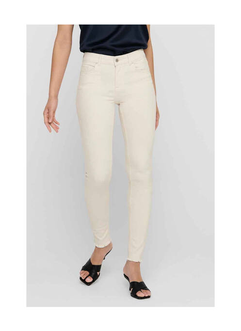 Blugi skinny bej ONLY femeie