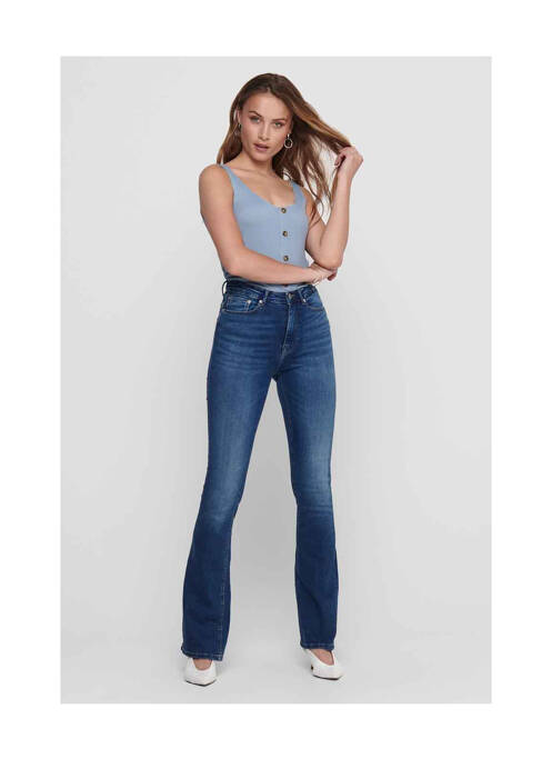 Blugi cu croială evazată albastru ONLY femeie