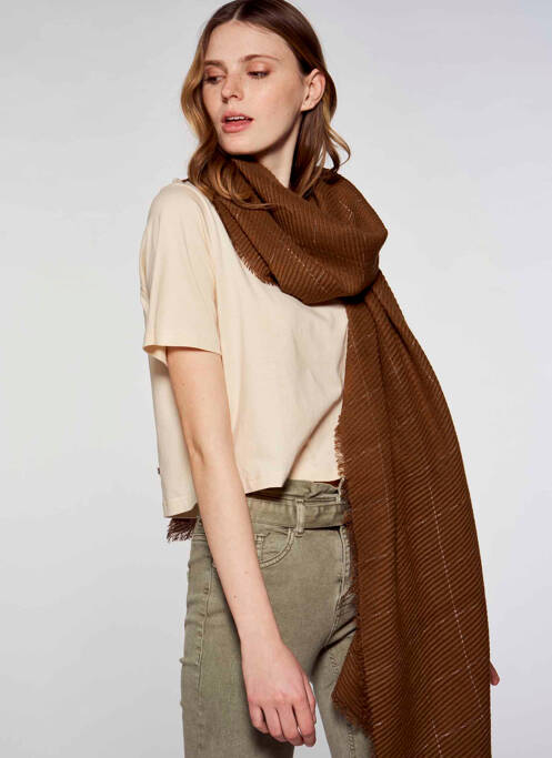 Eșarfă maro ONLY femeie