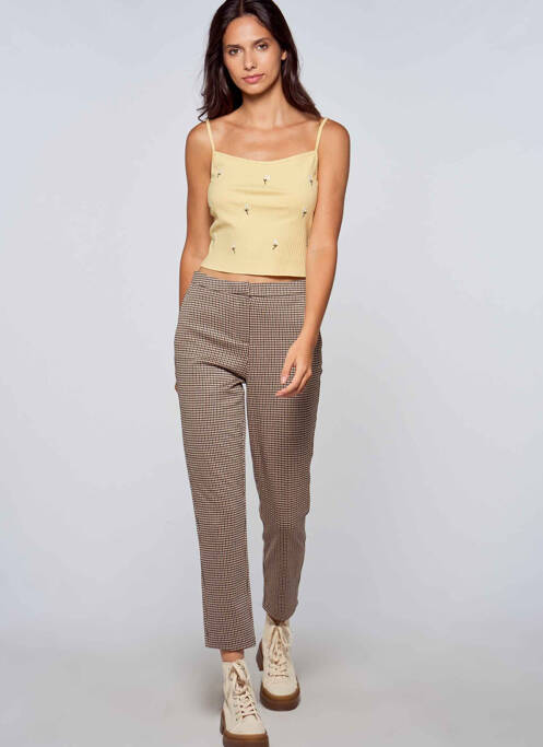 Pantalon chino maro ONLY femeie