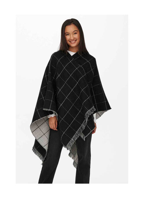 Poncho negru ONLY femeie