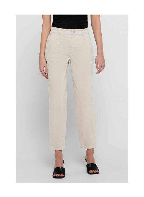 Pantalon slim maro ONLY femeie