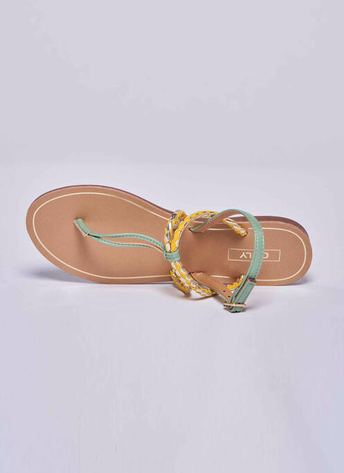 Sandale/Pantofi decupați galben ONLY femeie