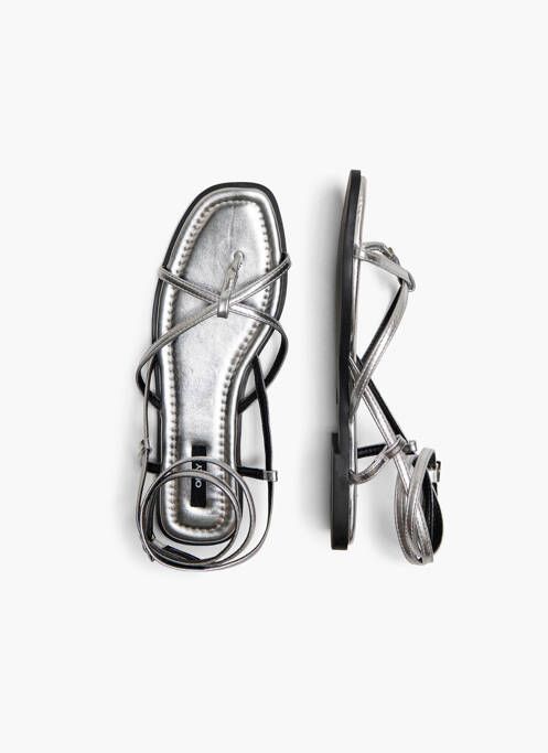 Sandale/Pantofi decupați argintiu ONLY femeie