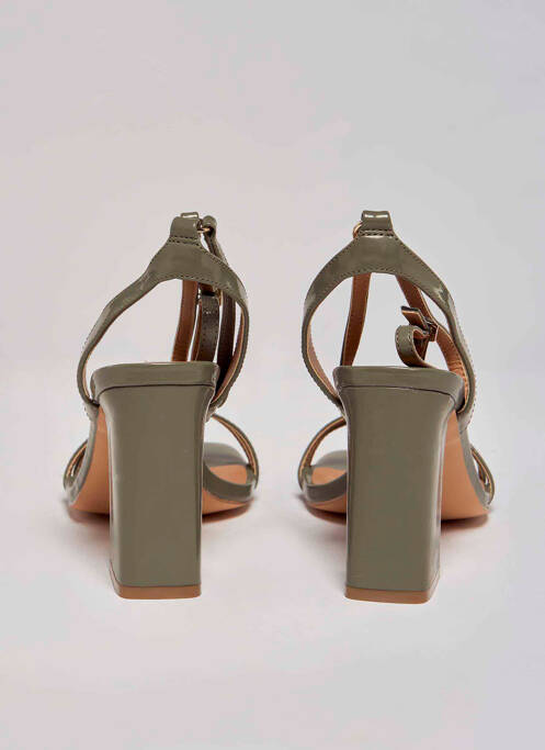 Sandale/Pantofi decupați verde ONLY femeie