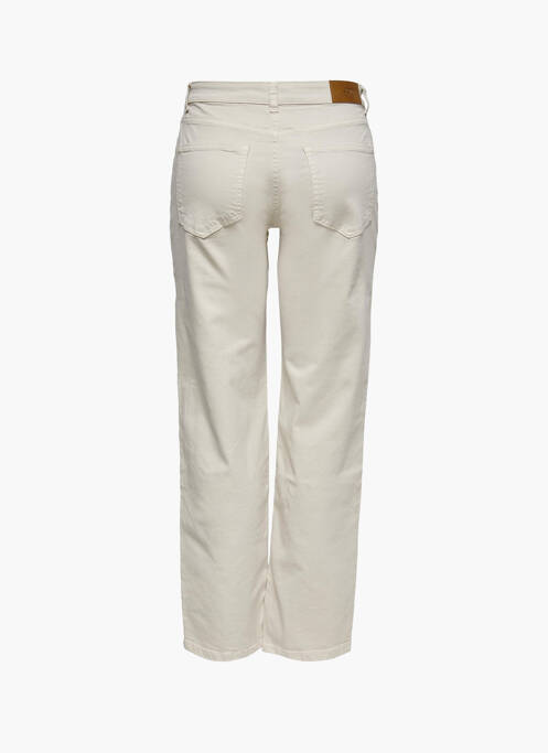 Pantalon drept bej JACQUELINE DE YONG femeie