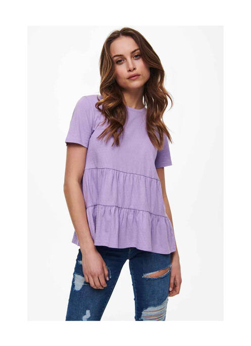 Tricou violet JACQUELINE DE YONG femeie
