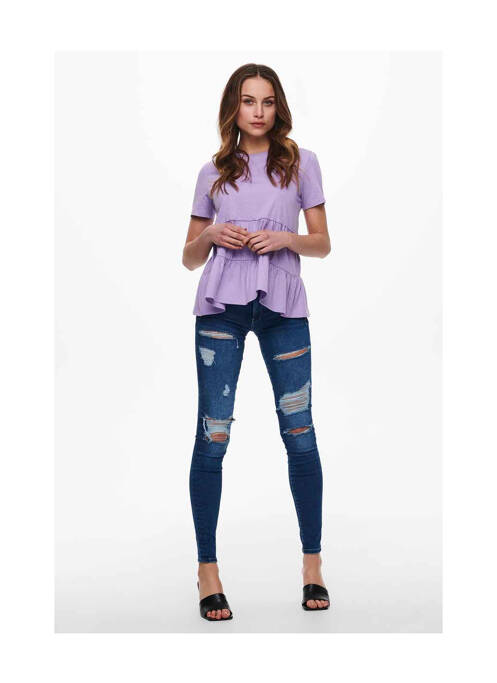 Tricou violet JACQUELINE DE YONG femeie