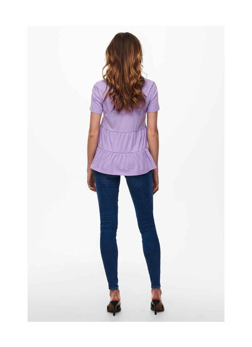 Tricou violet JACQUELINE DE YONG femeie