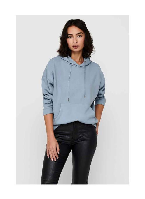 Hanorac cu glugă albastru ONLY femeie