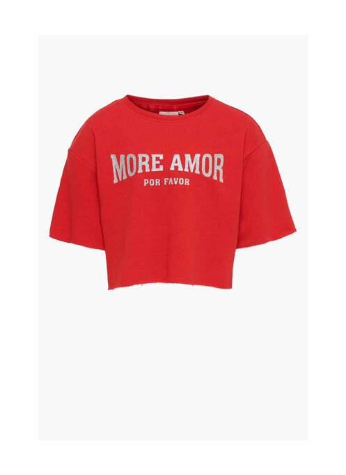 Tricou roșu ONLY fată