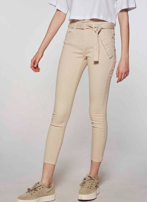 Pantalon slim bej ONLY femeie