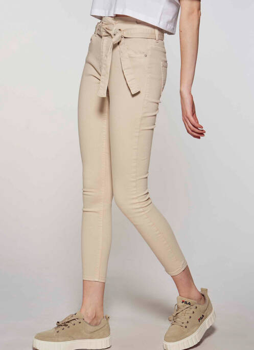Pantalon slim bej ONLY femeie