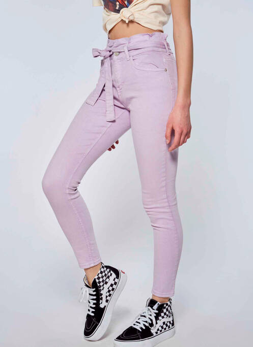 Pantalon slim violet ONLY femeie