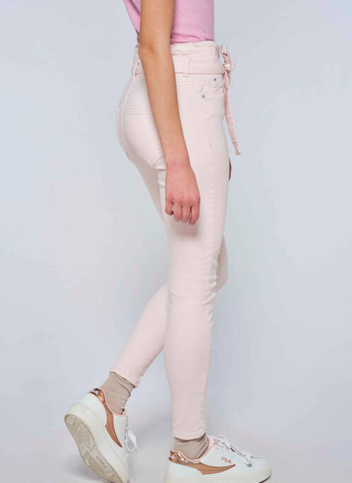 Pantalon slim roz ONLY femeie