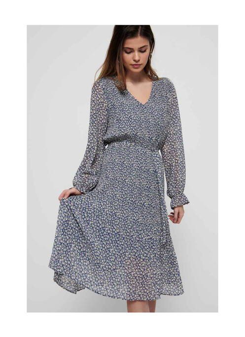 Rochie lungă albastru JACQUELINE DE YONG femeie