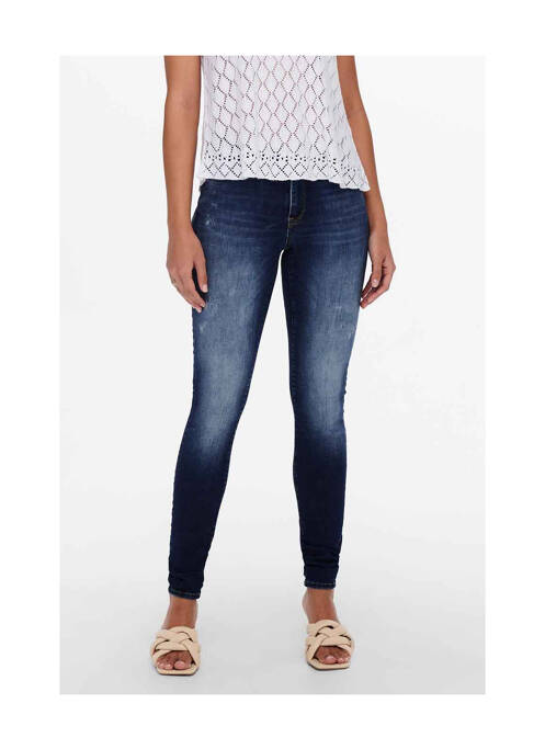 Blugi skinny albastru ONLY femeie