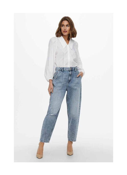 Blugi cu croială dreaptă albastru ONLY femeie