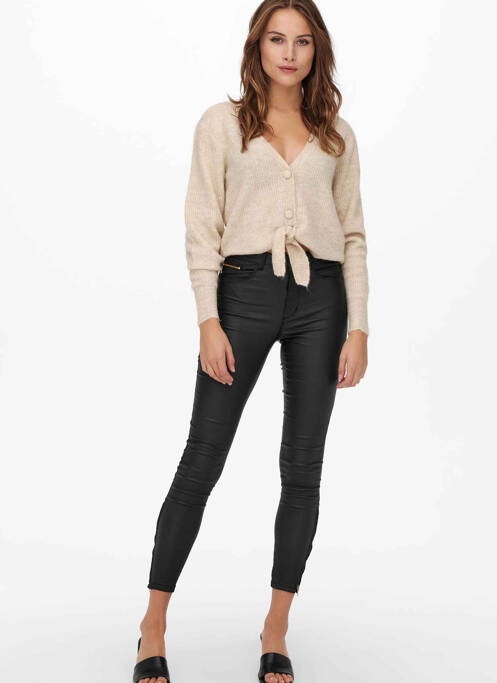 Vestă cu mâneci lungi maro ONLY femeie