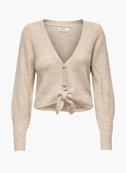 Vestă cu mâneci lungi maro ONLY femeie