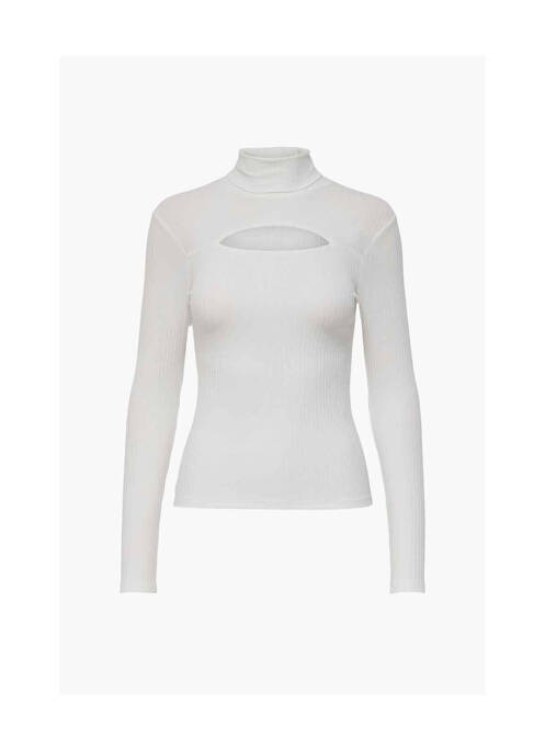 Pulover cu guler înalt bej ONLY femeie