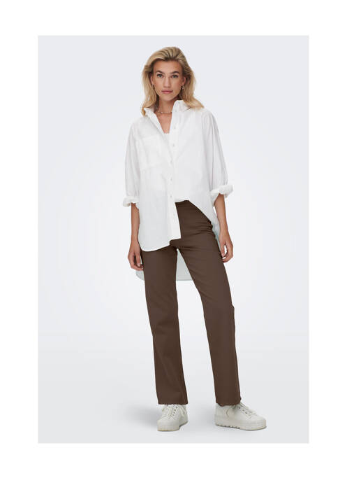 Blugi cu croială dreaptă maro ONLY femeie